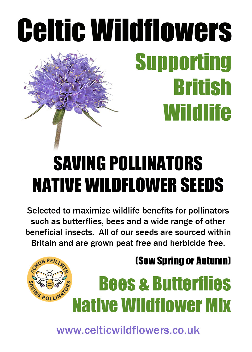 NATIVE WILDFLOWER PERENNIAL SEED MIX